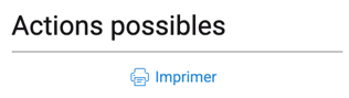 Actions possibles facture
