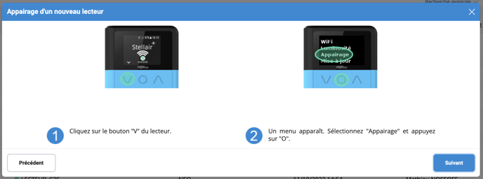 Appairage NEO Etape 3