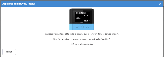 Appairage NEO Etape 4