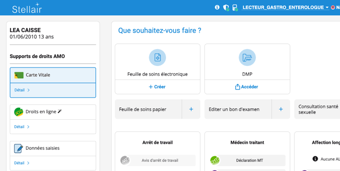 Fiche du patient NIR