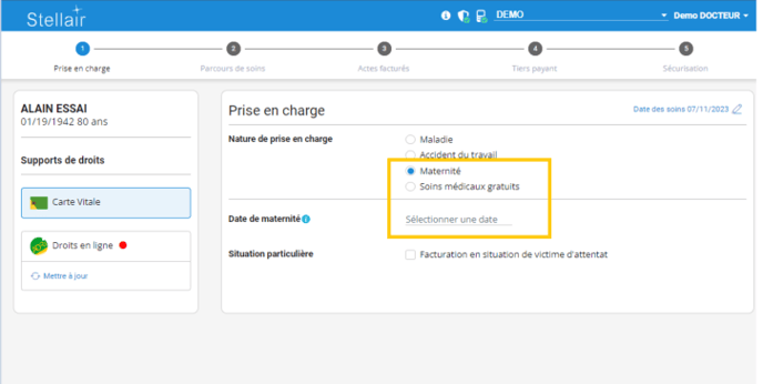 Prise en charge maternité