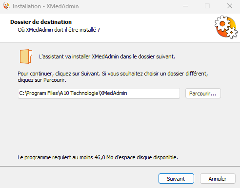 Chemin XMedAdmin