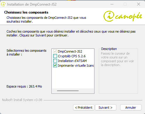 Choix installation DMP