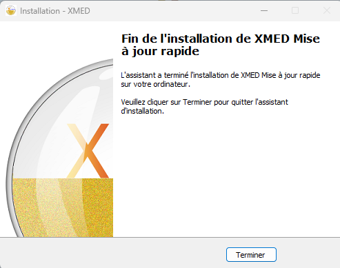 Fin installation mise à jour