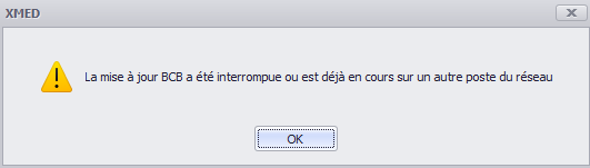 BCB interrompue