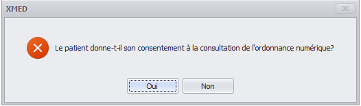 Fenêtre de consentement