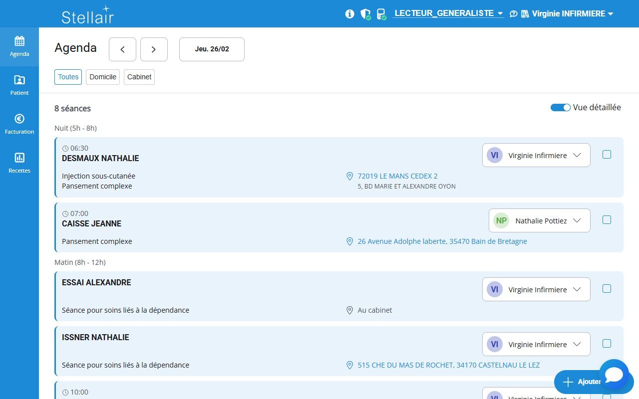 Popup sélection de tous les intervenants